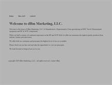 Tablet Screenshot of dbm-marketing.net